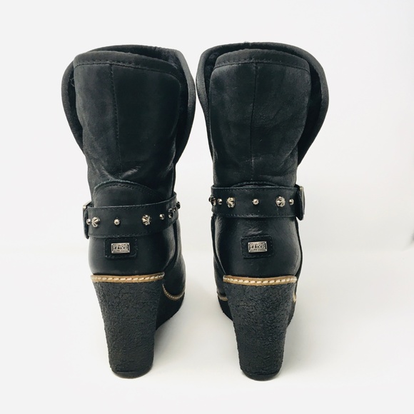 australia luxe Collection wedge Boot Shearling 9 - Picture 2 of 6